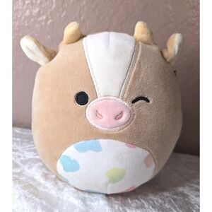 Squishmallow GRIELLA 5"‎ The Brown Cow Pastel Belly EASTER 2023 Kellytoy